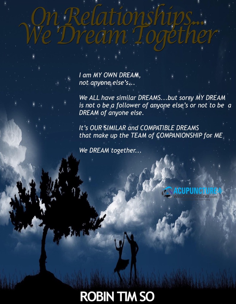 On Relationships…. We Dream Together